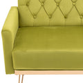 Coolmore Velvet Armchair Single Sofa Modern Tufted Upholstered Side Reading Chairs With Arm And Gold Metal Leg For Living Room Bedroom Olive Green Olive Green Foam Velvet