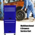 High Capacity Rolling Tool Chest with Wheels and blue-steel