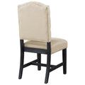 Retro Style Dining Chair Set With 4 Upholstered Chairs For Dining Room And Living Room Espresso Espresso Solid Wood