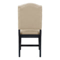 Retro Style Dining Chair Set With 4 Upholstered Chairs For Dining Room And Living Room Espresso Espresso Solid Wood