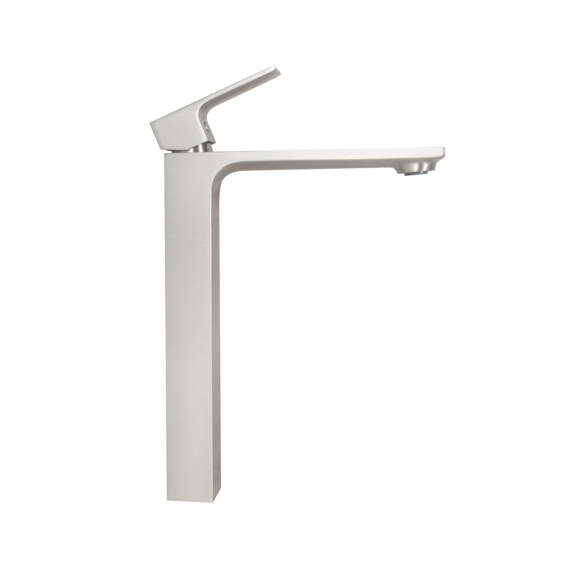 Single Hole Bathroom Faucet Brushed Nickel Brass