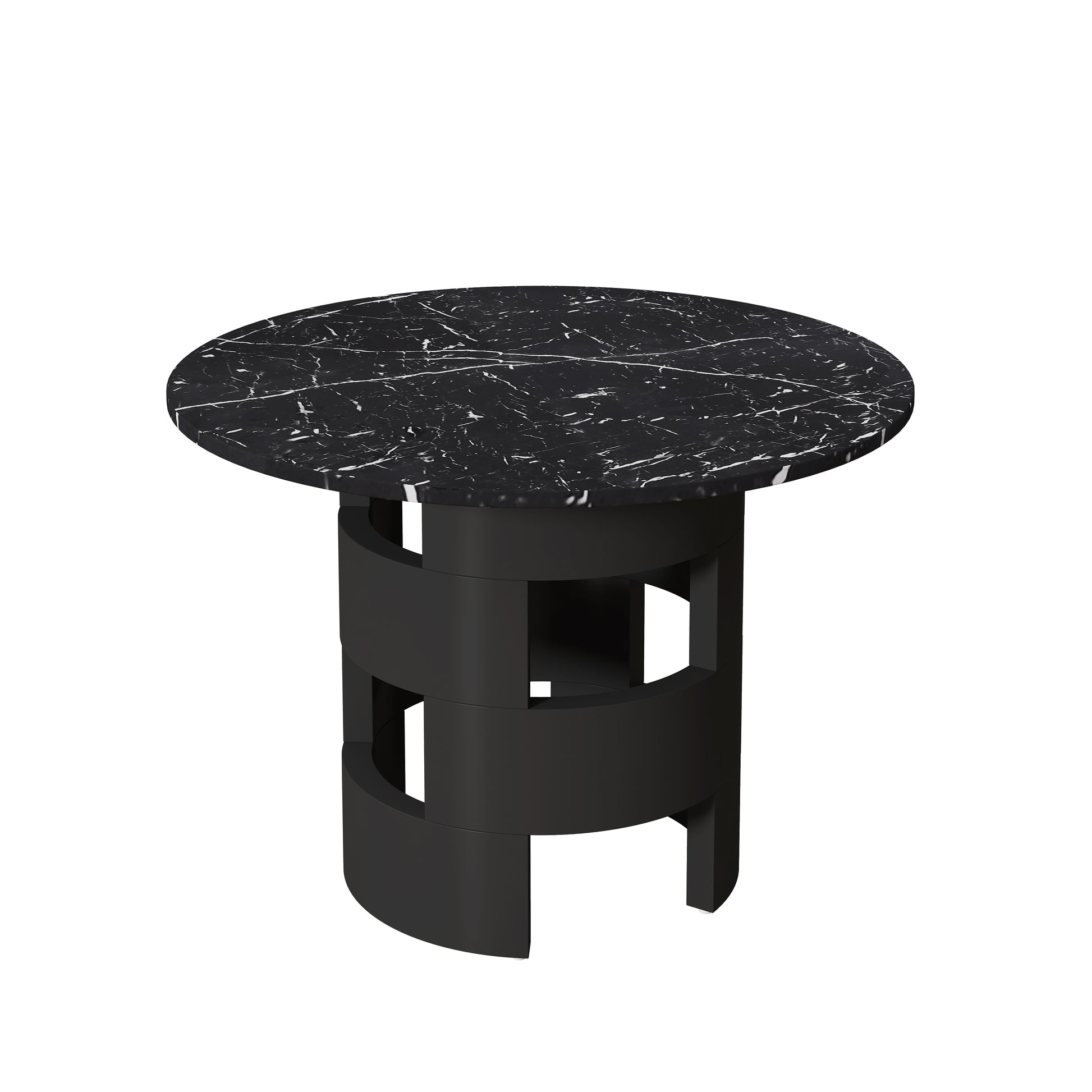 Dining Table Black Mdf