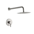 Wall Mounted Shower Faucet In Brushed Nickel Valve Included Brushed Nickel Brass