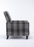 Grey Recline Chair,The Cloth Chair Is Convenient For Home Use, Comfortable And The Cushion Is Soft,Easy To Adjust Backrest Angle Grey Mix Textile