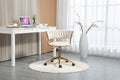 Coolmore Home Office Desk Chair, Vanity Chair, Modern Adjustable Home Computer Executive Chair Swivel Task Chair For Small Space, Living Room, Make Up, Studying Ivory Polyester