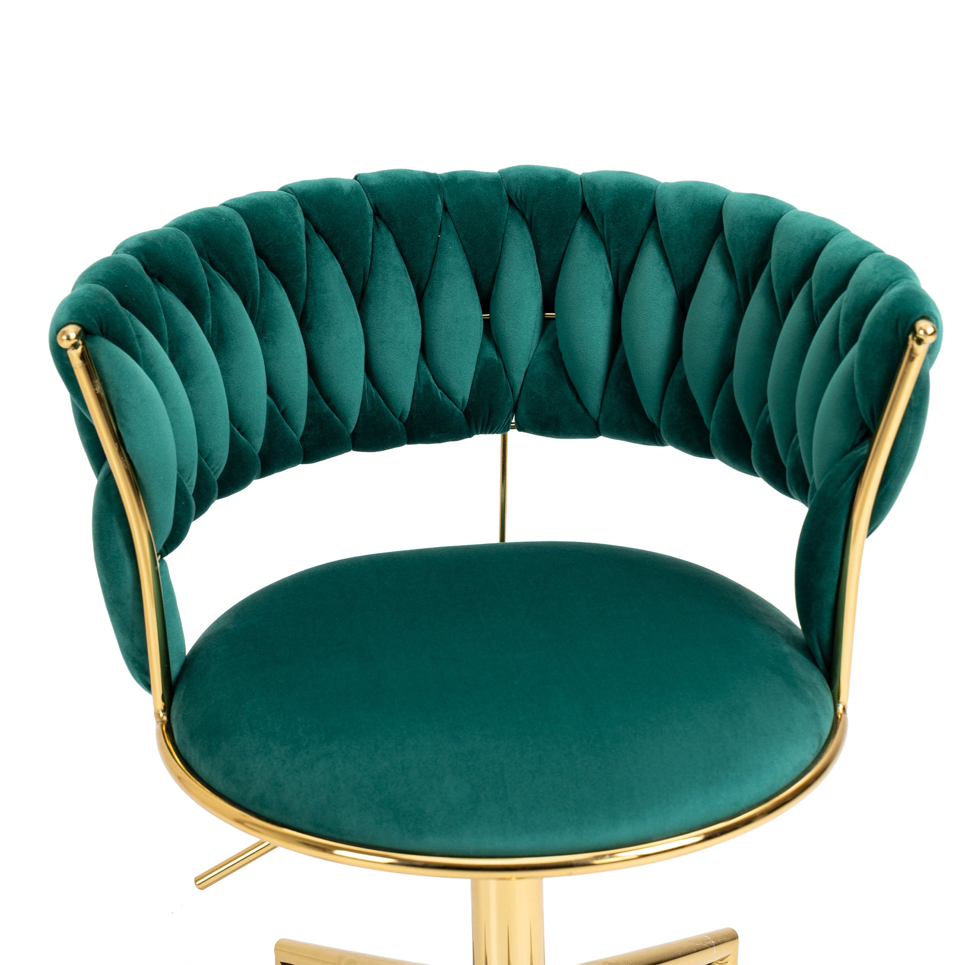 Coolmore Home Office Desk Chair, Vanity Chair, Modern Adjustable Home Computer Executive Chair Swivel Task Chair For Small Space, Living Room, Make Up, Studying Emerald Polyester