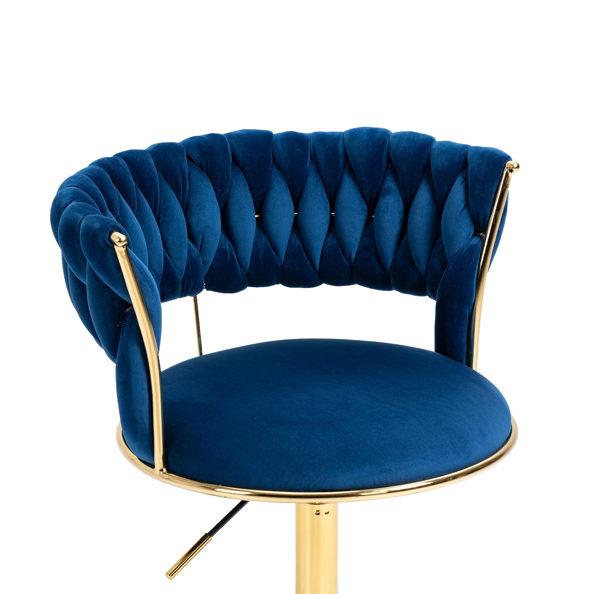 Coolmore Home Office Desk Chair, Vanity Chair, Modern Adjustable Home Computer Executive Chair Swivel Task Chair For Small Space, Living Room, Make Up, Studying Navy Polyester