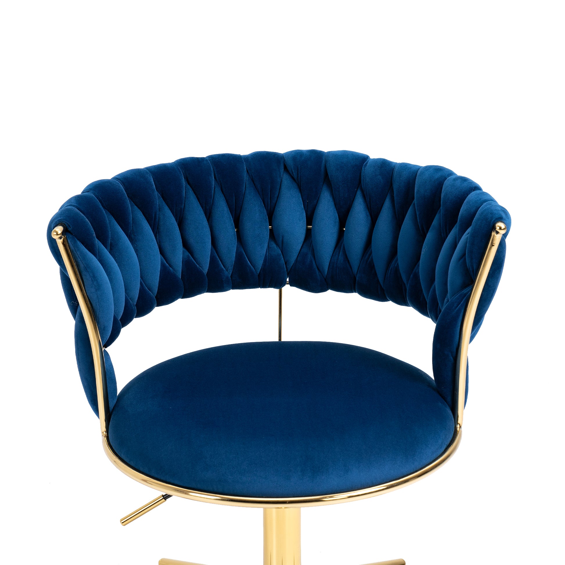 Coolmore Home Office Desk Chair, Vanity Chair, Modern Adjustable Home Computer Executive Chair Swivel Task Chair For Small Space, Living Room, Make Up, Studying Navy Polyester