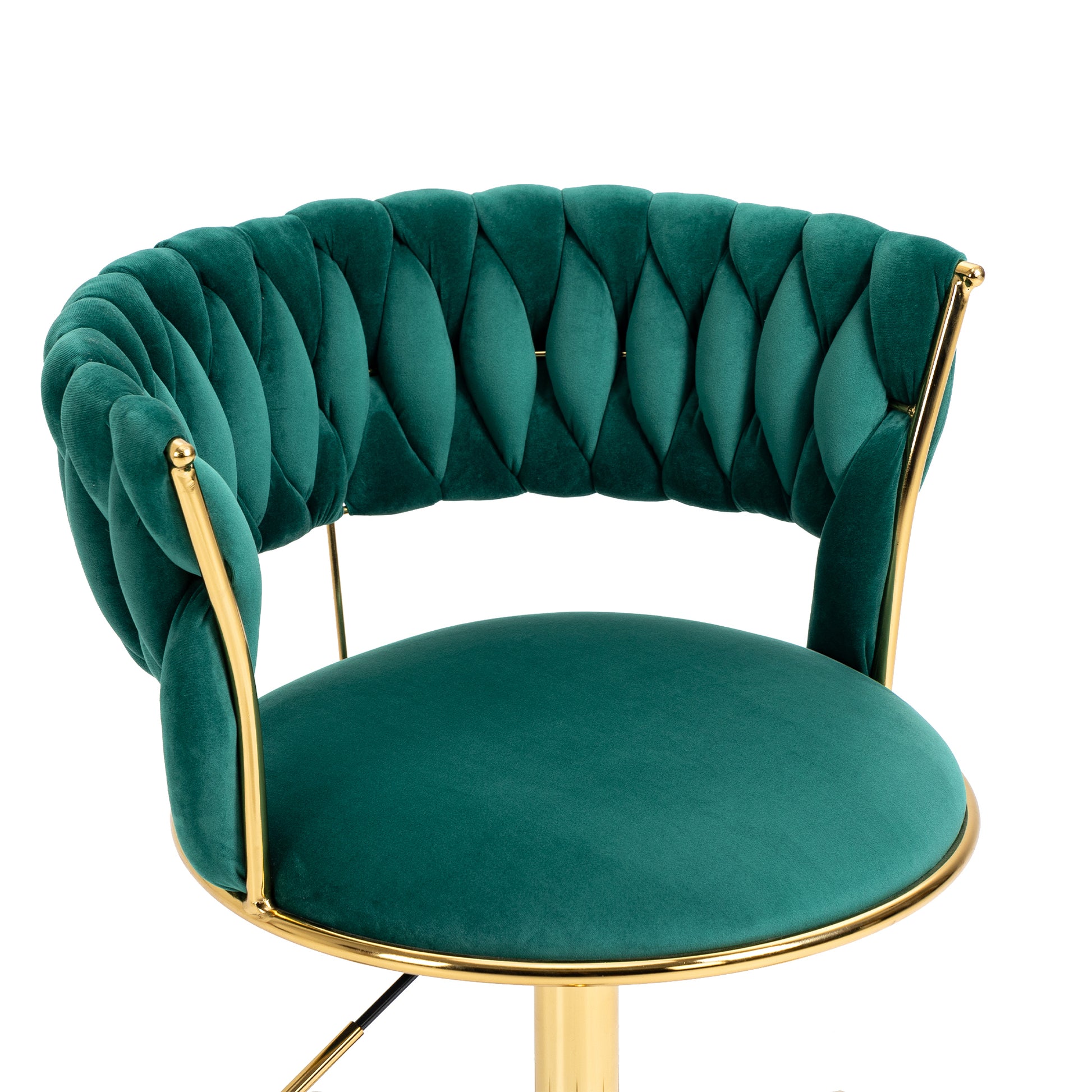 Coolmore Home Office Desk Chair, Vanity Chair, Modern Adjustable Home Computer Executive Chair Swivel Task Chair For Small Space, Living Room, Make Up, Studying Emerald Polyester