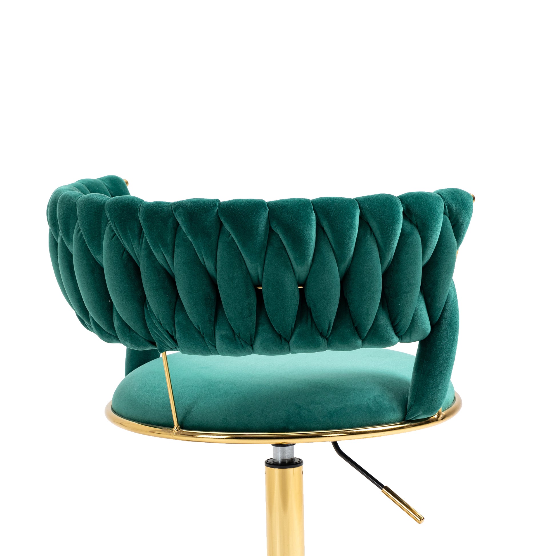 Coolmore Home Office Desk Chair, Vanity Chair, Modern Adjustable Home Computer Executive Chair Swivel Task Chair For Small Space, Living Room, Make Up, Studying Emerald Polyester