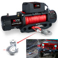 Xpv Electric Winch 10000 Lbs 12v Synthetic Rope