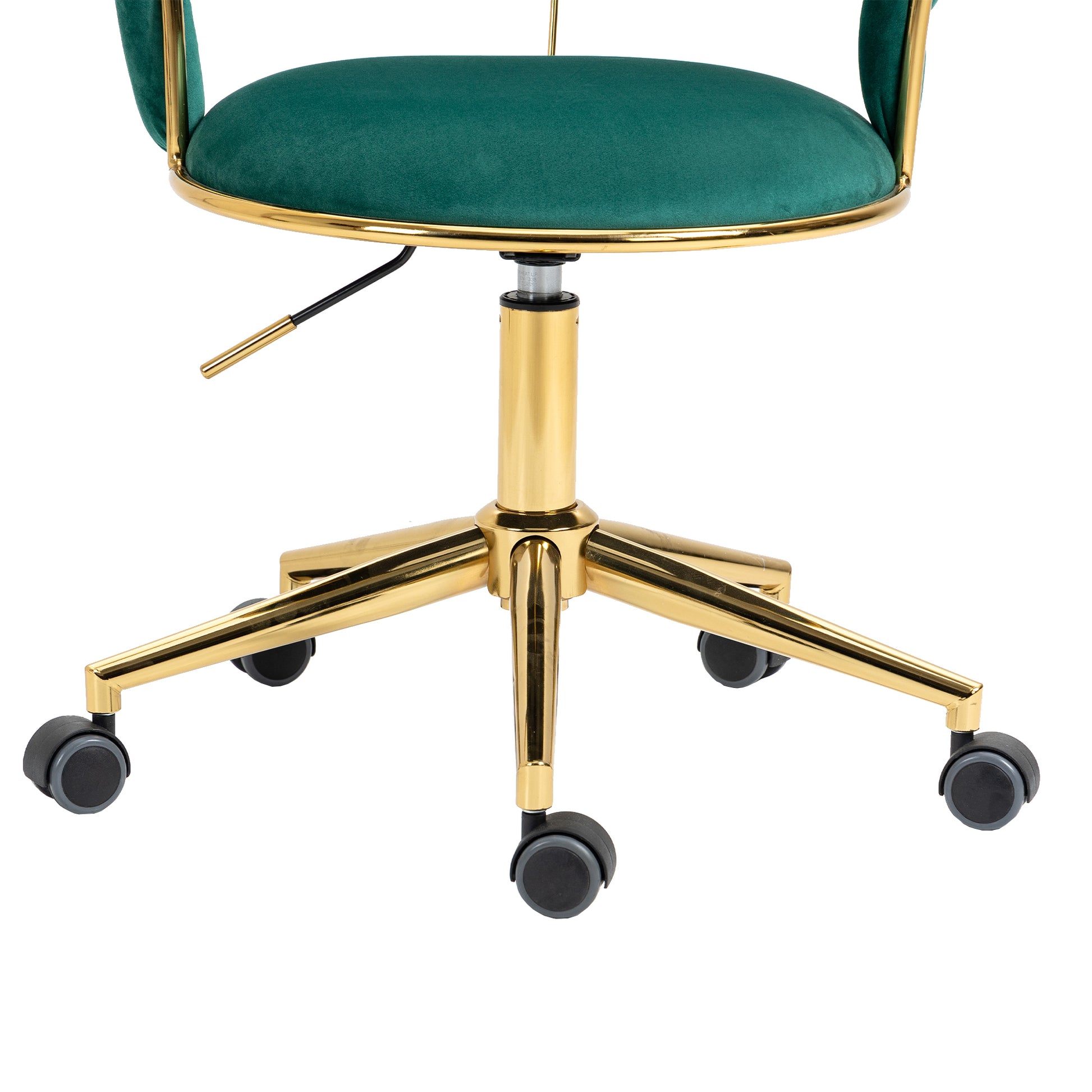 Coolmore Home Office Desk Chair, Vanity Chair, Modern Adjustable Home Computer Executive Chair Swivel Task Chair For Small Space, Living Room, Make Up, Studying Emerald Polyester