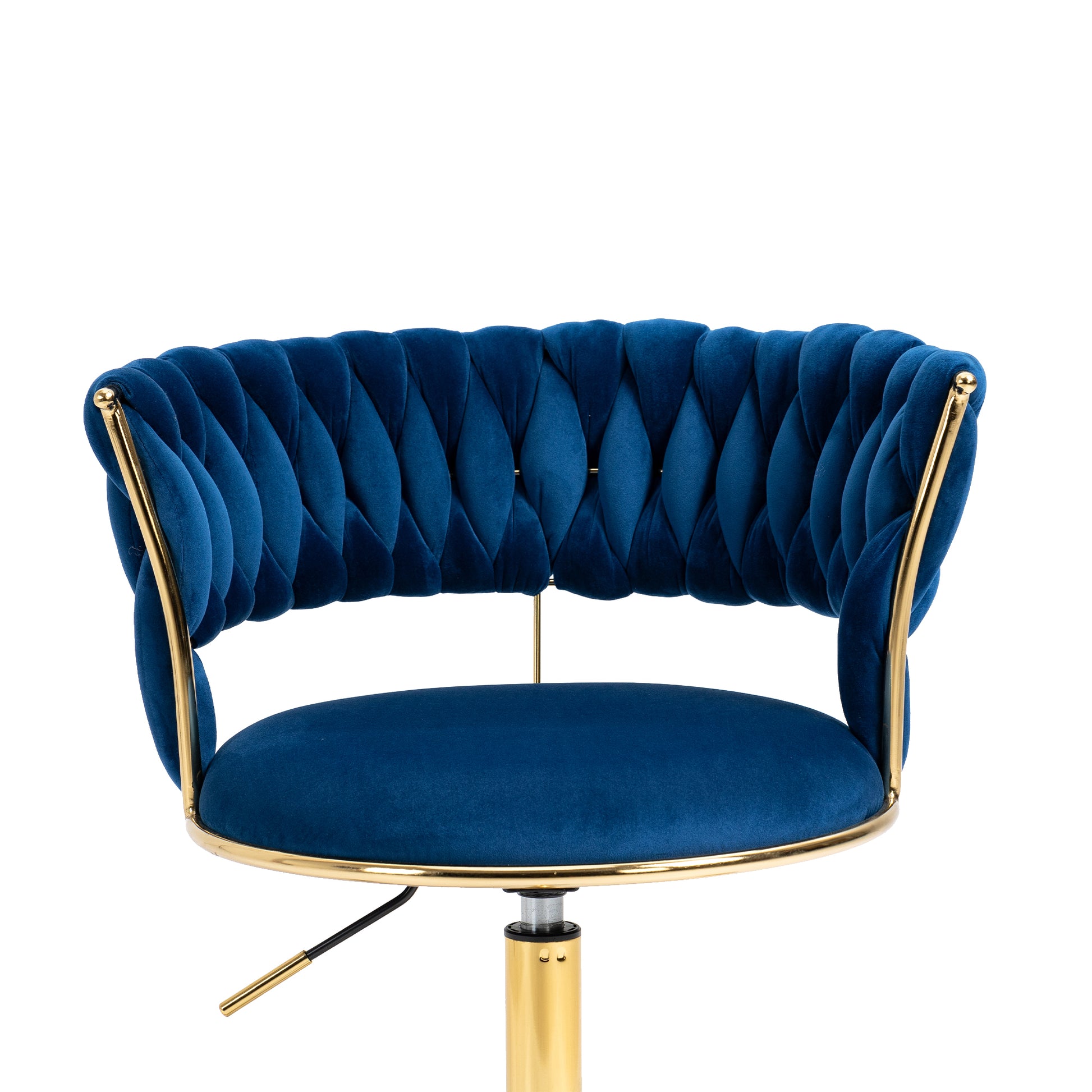 Coolmore Home Office Desk Chair, Vanity Chair, Modern Adjustable Home Computer Executive Chair Swivel Task Chair For Small Space, Living Room, Make Up, Studying Navy Polyester