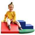 Soft Climb And Crawl Foam Playset, Safe Soft Foam Nugget Block For Infants, Preschools, Toddlers, Kids Crawling And Climbing Indoor Active Play Structure Colorful Foam