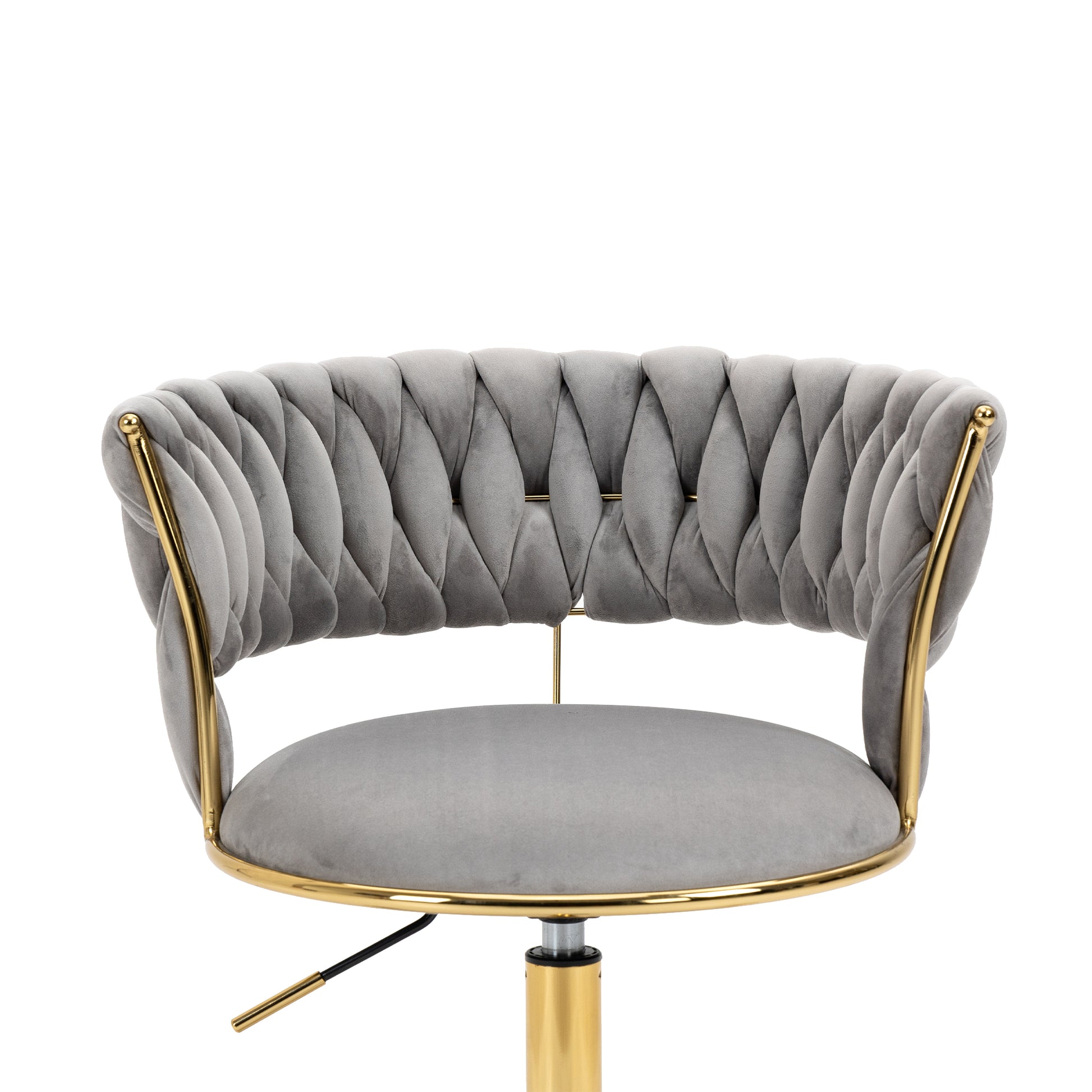 Coolmore Home Office Desk Chair, Vanity Chair, Modern Adjustable Home Computer Executive Chair Swivel Task Chair For Small Space, Living Room, Make Up, Studying Gray Polyester