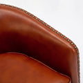 Trenton Swivel Arm Chair Caramel Caramel Foam Pu Leather