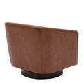 Garland Caramel Wood Base Swivel Chair Caramel Foam Pu Leather