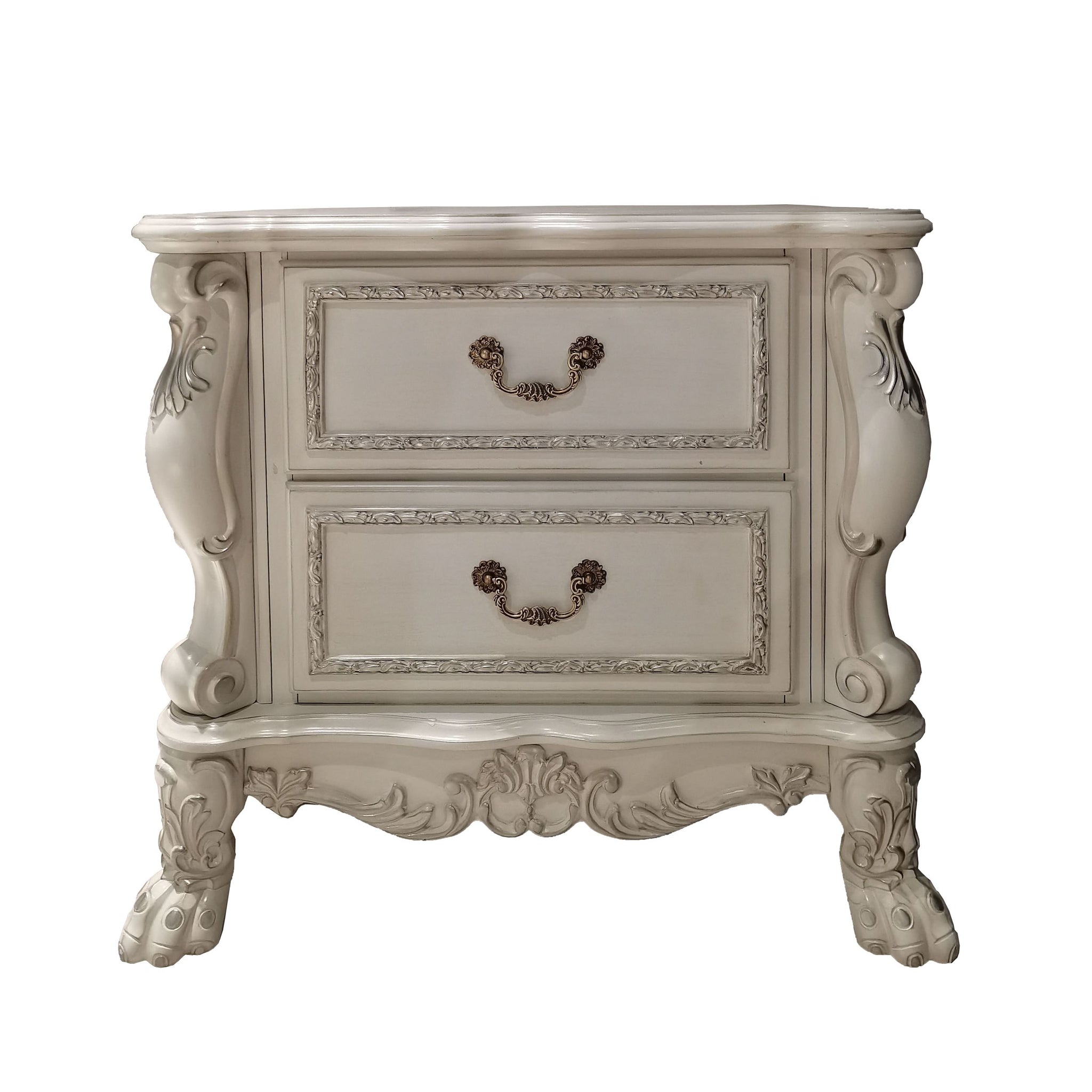 Dresden Ii Nightstand Pu & White Finish Bd01675 White Pu