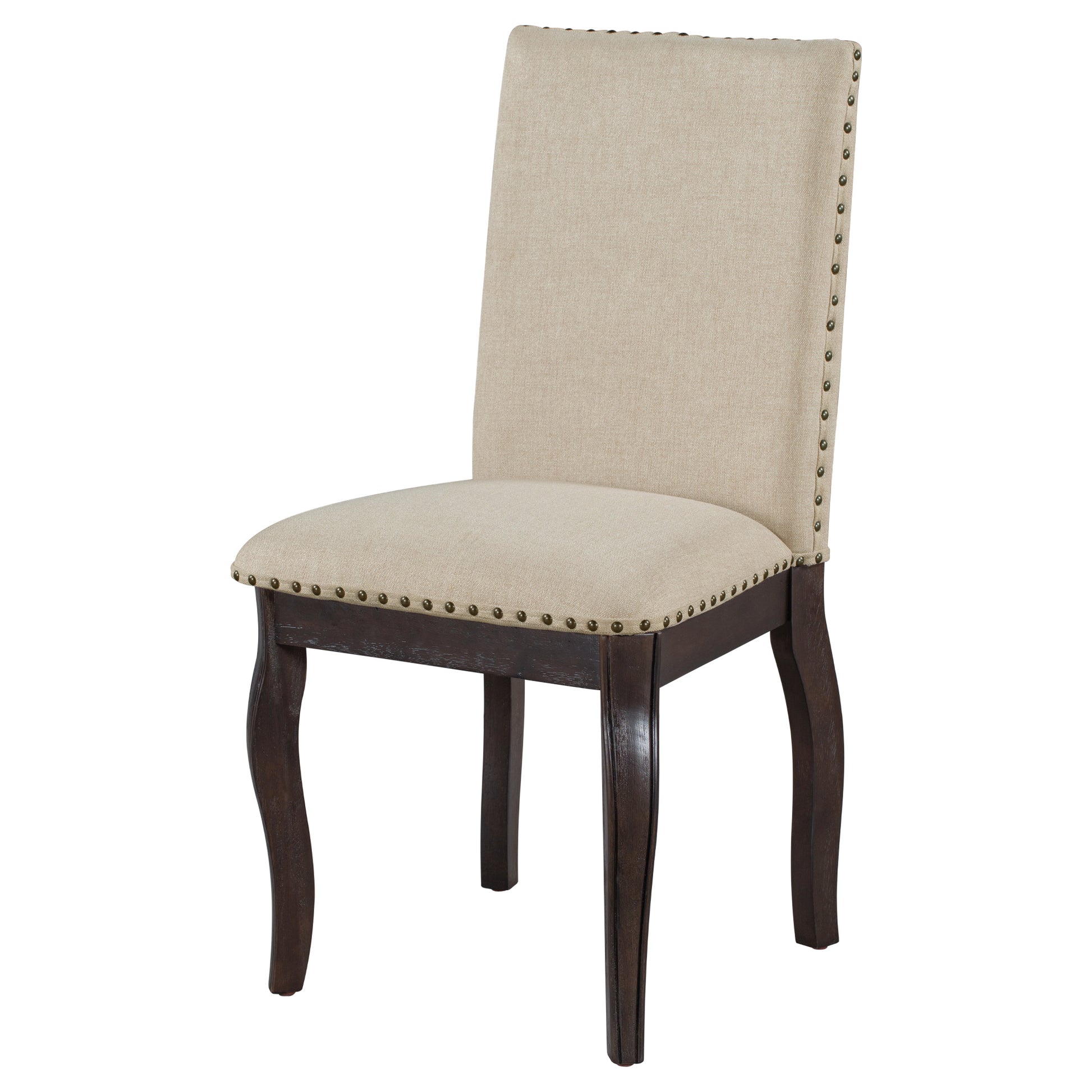 Set Of 4 Dining Chairs Wood Upholstered Fabirc Dining Room Chairs With Espresso Espresso Solid Wood