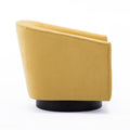 Garland Goldenrod Wood Base Swivel Chair Golden Foam Polyester