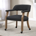 Monroe Charcoal Caster Game Chair Charcoal Grey Foam Polyester