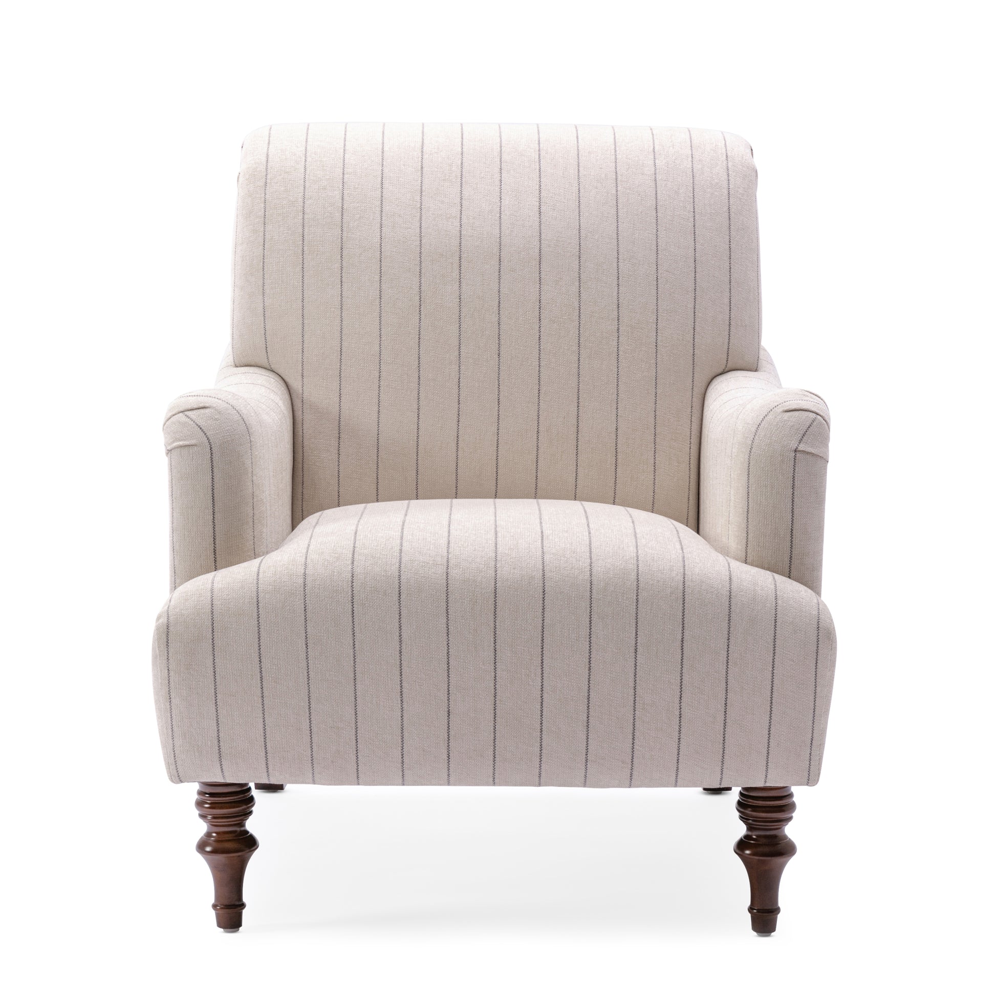 Sylvia Sea Oat Striped Arm Chair Natural Foam Polyester