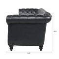 3 Piece Configurable Living Room Set Black Pu