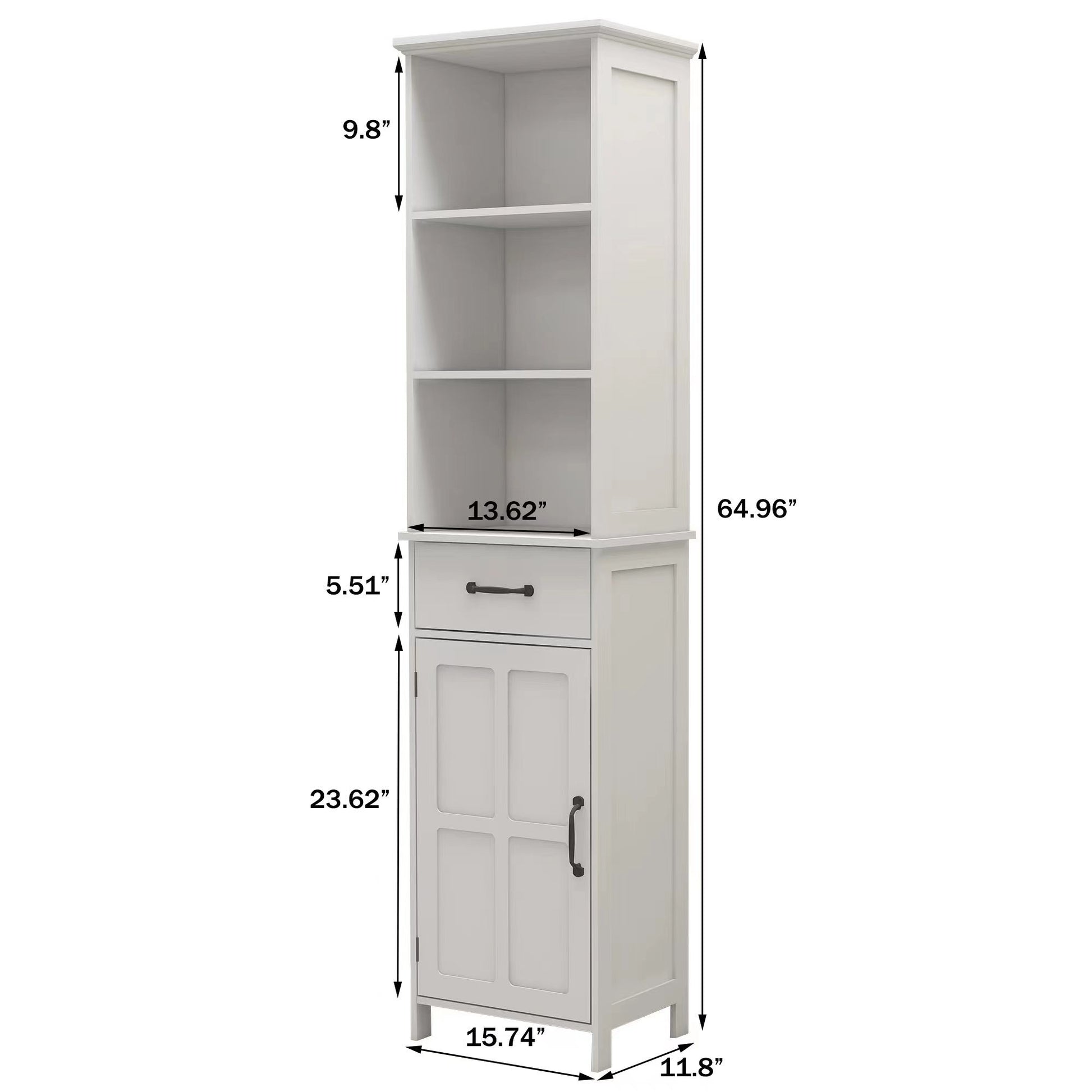 Floor Standing Cabinet With 1 Door And 1 Drawer