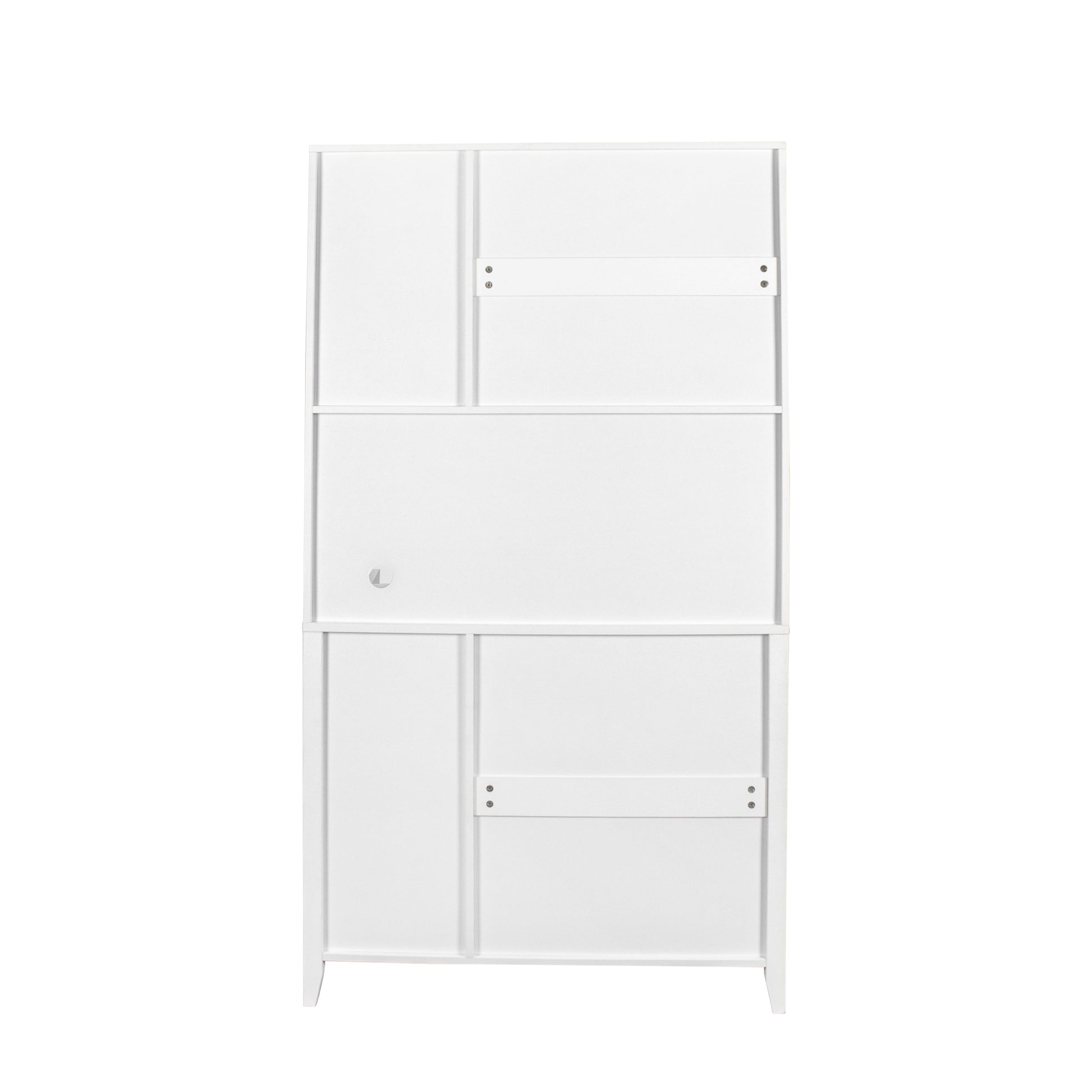 Large Kitchen Pantry Storage Cabinet With Glass Doors, Drawers & Open Shelves, Freestanding Kitchen Cupboard Buffet Cabinet For Living Room White Mdf