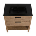 30 Inch Bathroom Vanity Plywood With 2 Drawers Bvb01030Imo Bl9075Bk 2 Imitative Oak 1 Bathroom Freestanding Modern Plywood