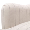 Sylvia Sea Oat Striped Arm Chair Natural Foam Polyester