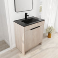 30 Inch Freestanding Bathroom Vanity with Black plain light