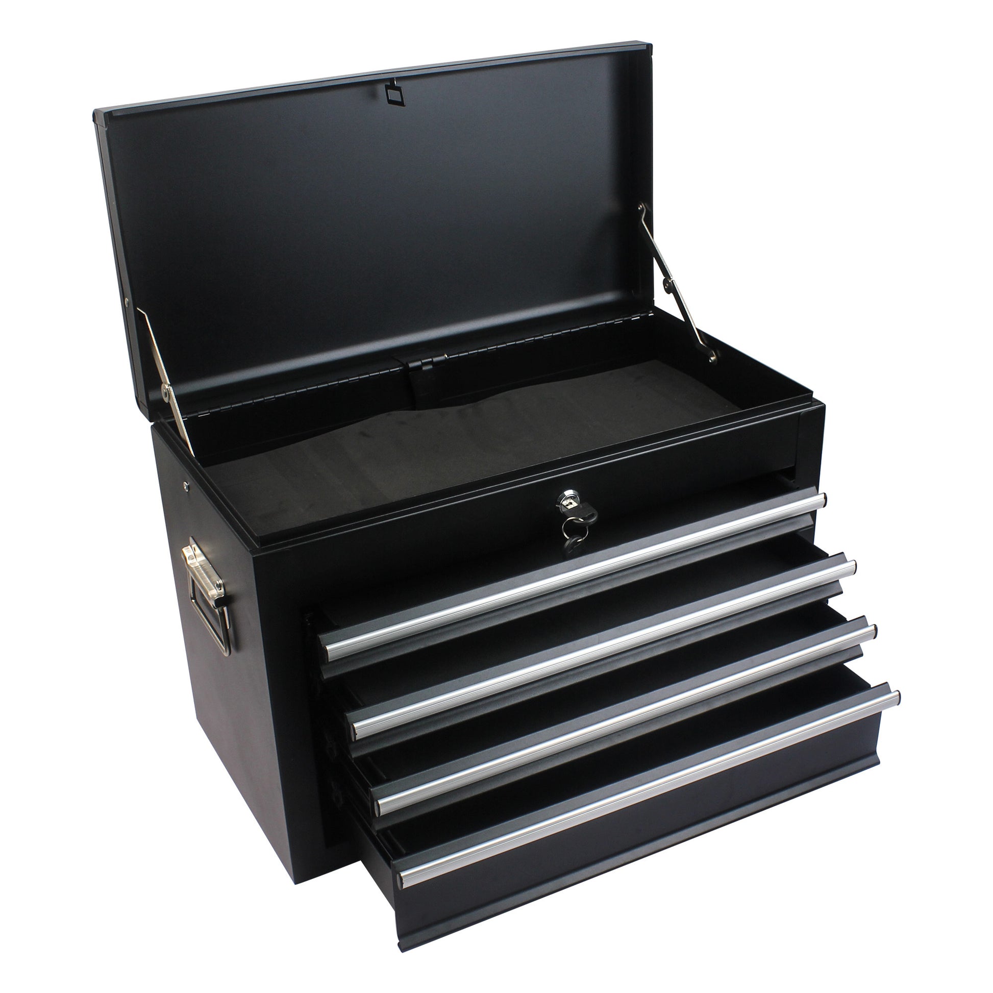 High Capacity Rolling Tool Chest With Wheels And Drawers, 6 Drawer Tool Storage Cabinet Black Black Steel