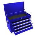 High Capacity Rolling Tool Chest With Wheels And Drawers, 6 Drawer Tool Storage Cabinet Blue Blue Steel