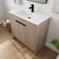 36 Inch Freestanding Bathroom Vanity with White plain light