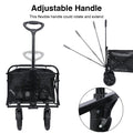 YSSOA Heavy Duty Folding Portable Hand Cart with black-aluminium alloy