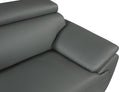 Genuine Leather Chair Gray Foam Leather