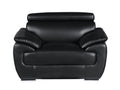 Genuine Leather Chair Black Foam Leather