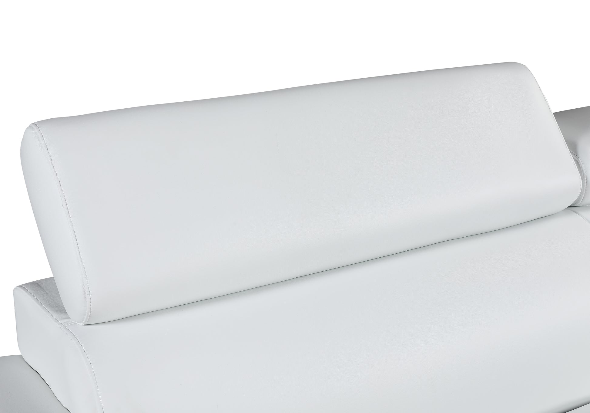 Genuine Leather Loveseat White Foam Leather