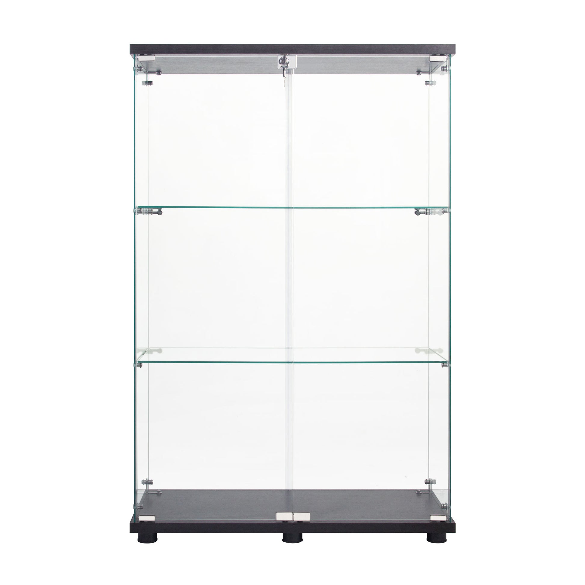 Two Door Glass Cabinet Glass Display Cabinet With