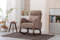 Living room Comfortable rocking chair living room camel-polyester