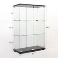 Two Door Glass Cabinet Glass Display Cabinet With
