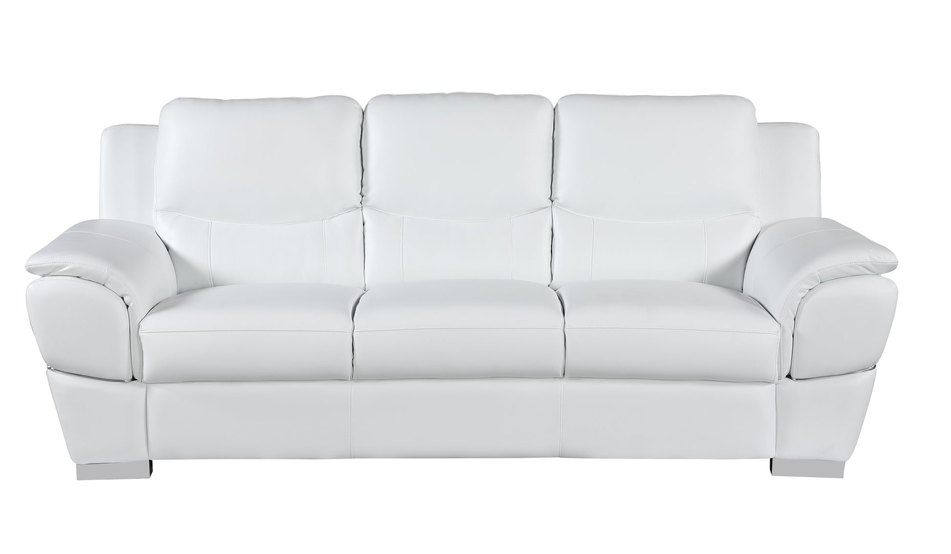 Genuine Leather Sofa White Foam Leather
