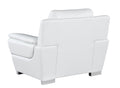 Genuine Leather Chair White Foam Leather