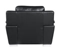 Genuine Leather Chair Black Foam Leather