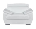 Genuine Leather Chair White Foam Leather