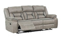 Denali Faux Leather Upholstered 2 Pc Sofa Set Made With Wood Finished In Gray Gray Faux Leather Metal Bedroom Medium Soft Cushion Back Contemporary,Modern Solid Wood Mdf Wood 5 Seat