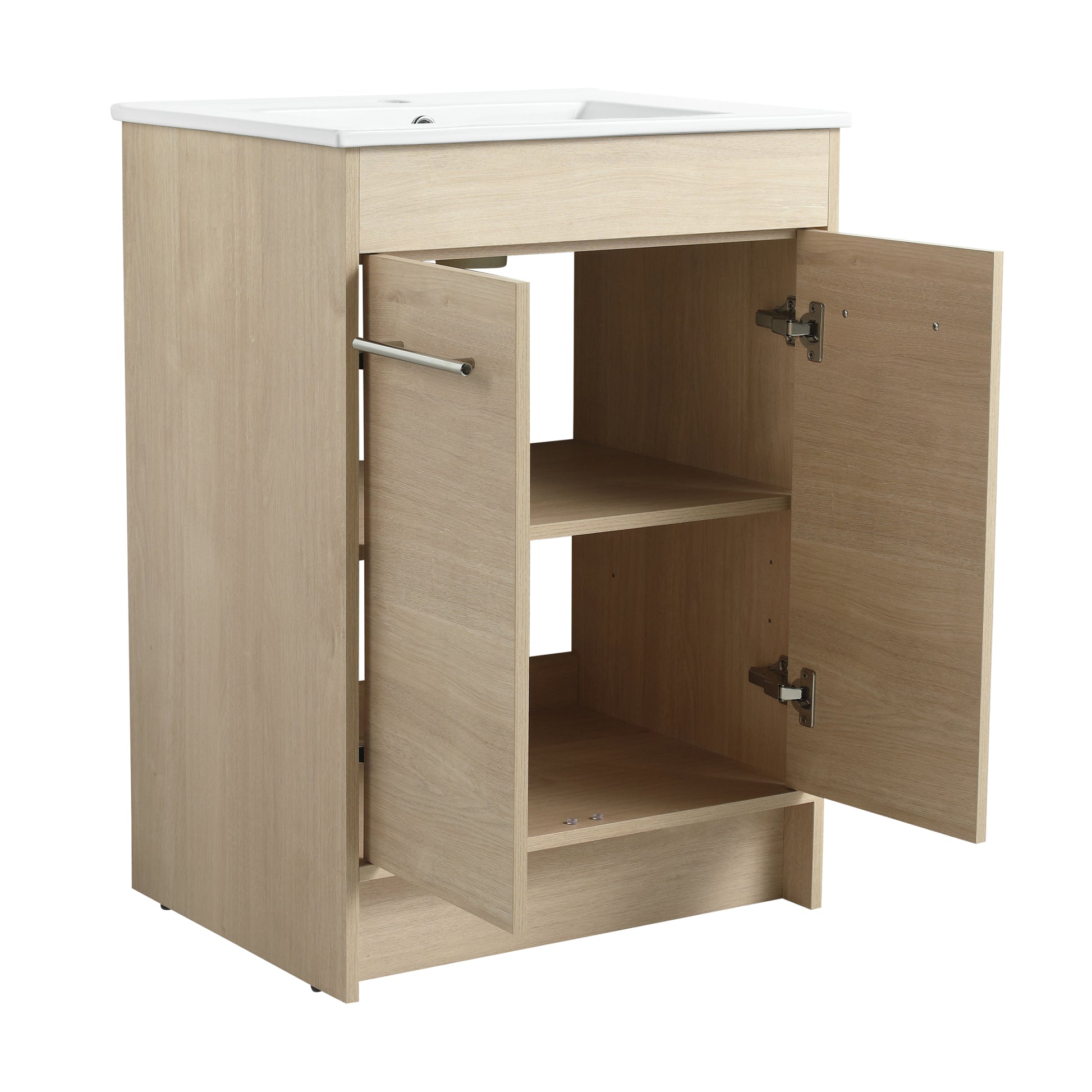 24 Inch Bathroom Cabinet With Sink,Soft Close