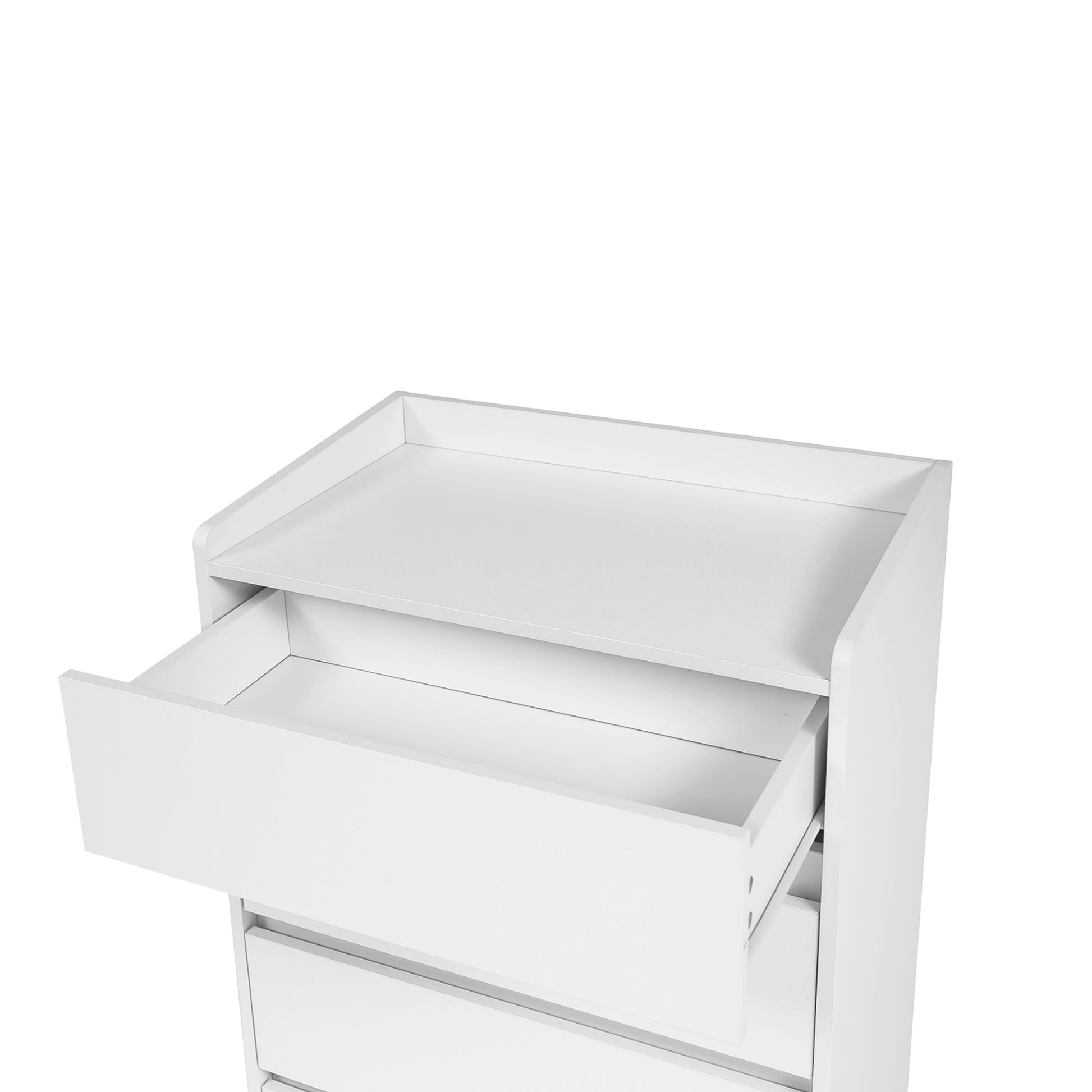 4 Drawer Dresser, Chest Of Drawers Without Handle, White Dresser For B 4 Drawer Dresser, Chest Of Drawers Without Handle, White Dresser For B