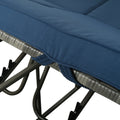 Adjustable Sun Bed With Curtain,High Comfort,With 3 Colors Blue Hdpe